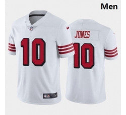 Men Mac Jones San Francisco 49ers white Color Rush jersey