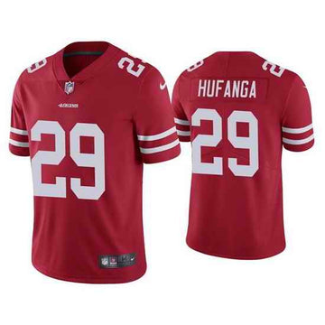 Men Talanoa Hufanga San Francisco 49ers red Vapor jersey