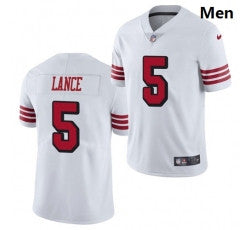 Men Trey Lance San Francisco 49ers white Color Rush jersey