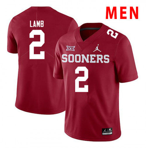 CeeDee Lamb Oklahoma Sooners red jersey