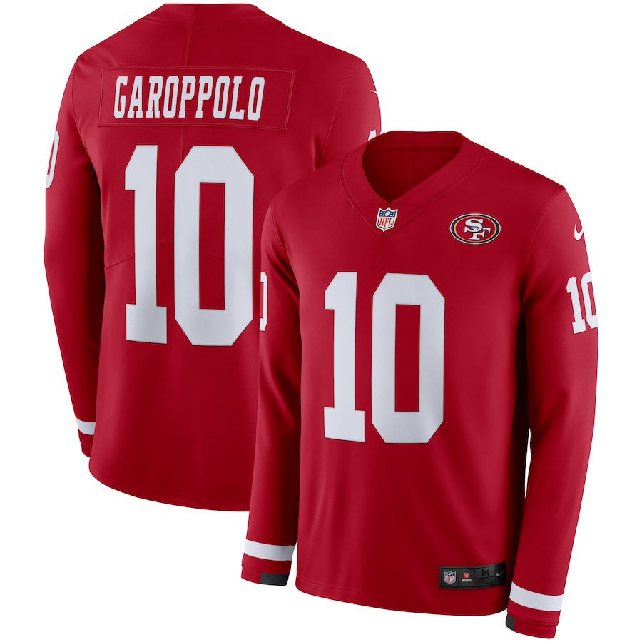 Jimmy Garoppolo San Francisco 49ers scarlet jersey