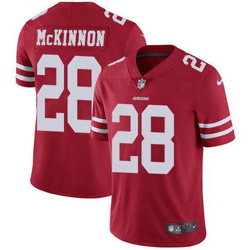 Jerick McKinnon San Francisco 49ers red Vapor jersey