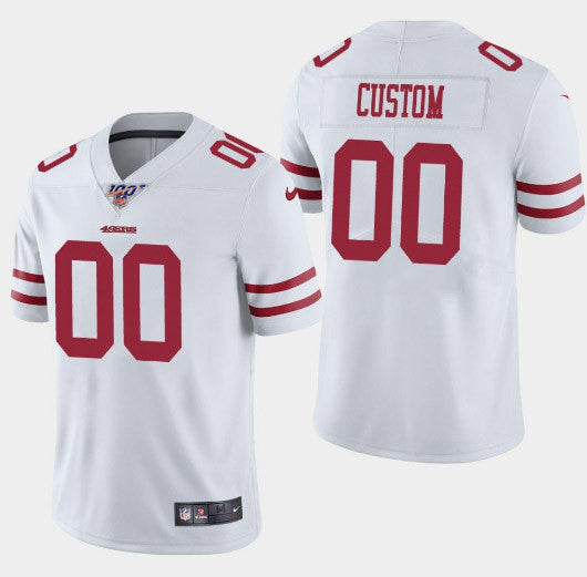 Active San Francisco 49ers white Vapor jersey