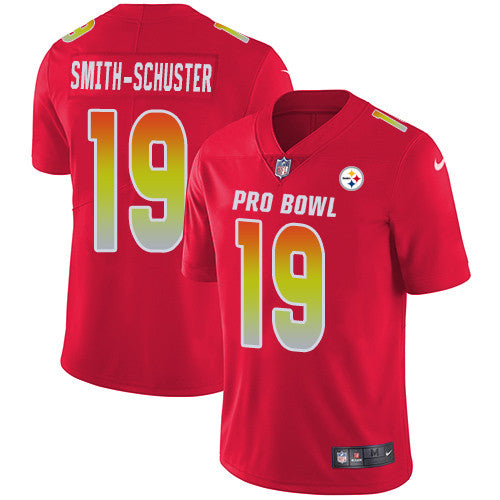 AFC JuJu Smith-Schuster Pittsburgh Steelers red Game jersey