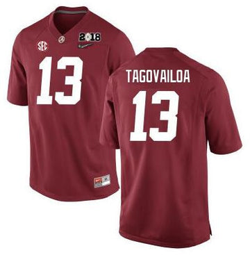 Custom Alabama Crimson Tide red jersey