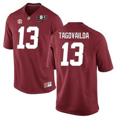Custom Alabama Crimson Tide red jersey