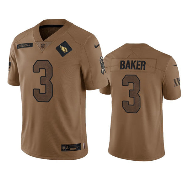 Budda Baker Arizona Cardinals brown Salute To Service jersey