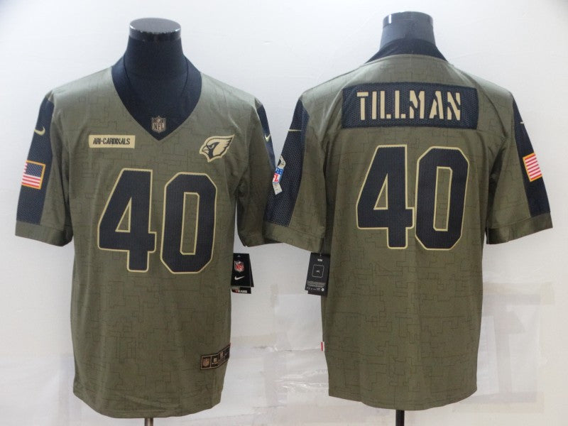 Pat Tillman Arizona Cardinals olive Salute To Service jersey