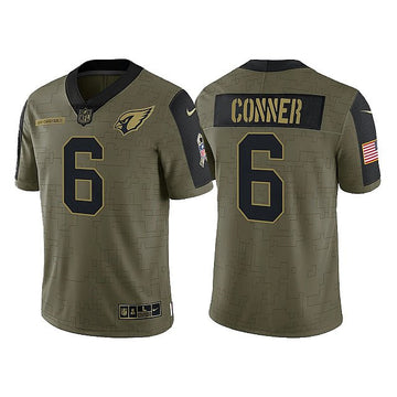James Conner Arizona Cardinals olive Salute To Service jersey