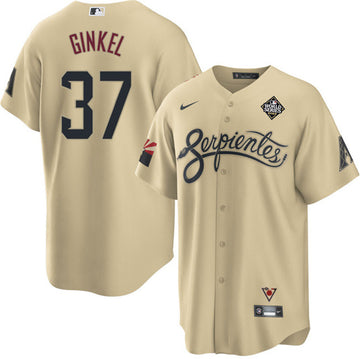Kevin Ginkel Arizona Diamondbacks gold City Connect jersey