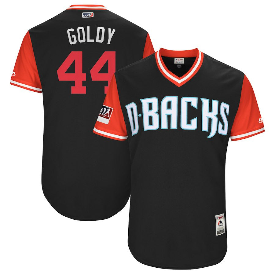 Paul Goldschmidt Goldy Majestic Arizona Diamondbacks black jersey