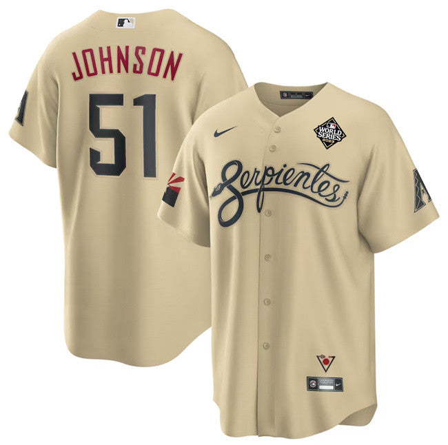 Randy Johnson Arizona Diamondbacks gold City Connect jersey