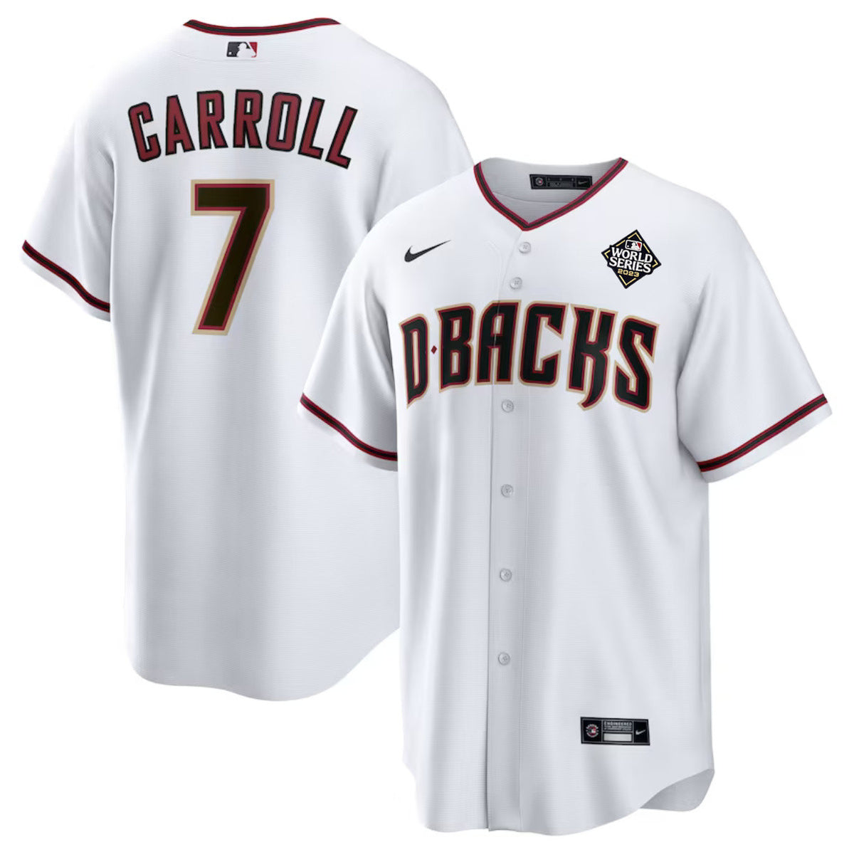 Corbin Carroll Arizona Diamondbacks white jersey