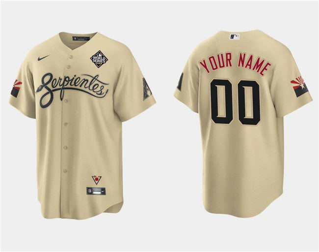 Custom Arizona Diamondbacks gold City Connect jersey