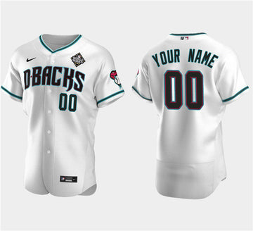Custom Arizona Diamondbacks white jersey