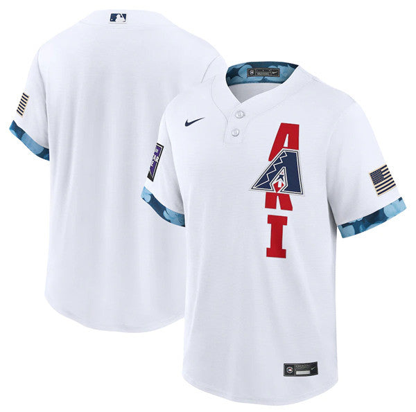 Custom Arizona Diamondbacks white All-Star jersey