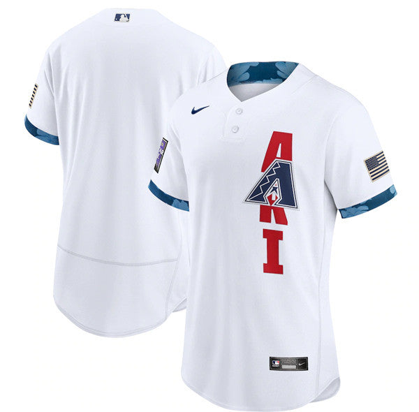 Custom Arizona Diamondbacks white All-Star jersey
