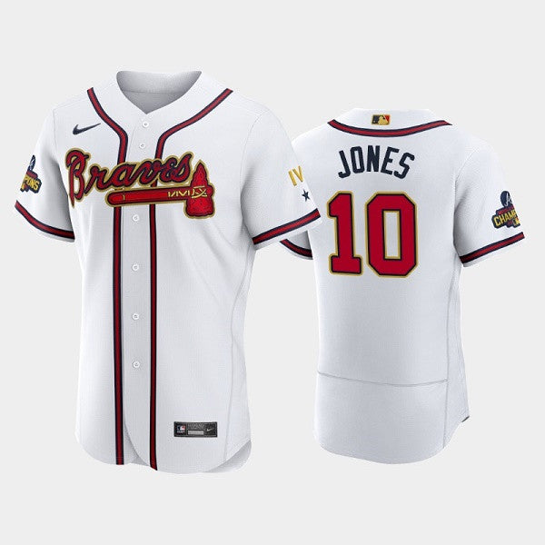 Chipper Jones Atlanta Braves white jersey