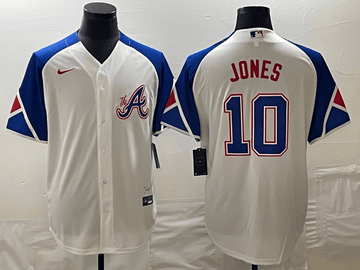 Chipper Jones Atlanta Braves white City Connect jersey