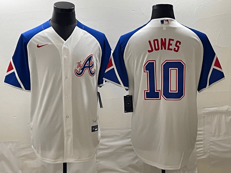 Chipper Jones Atlanta Braves white City Connect jersey