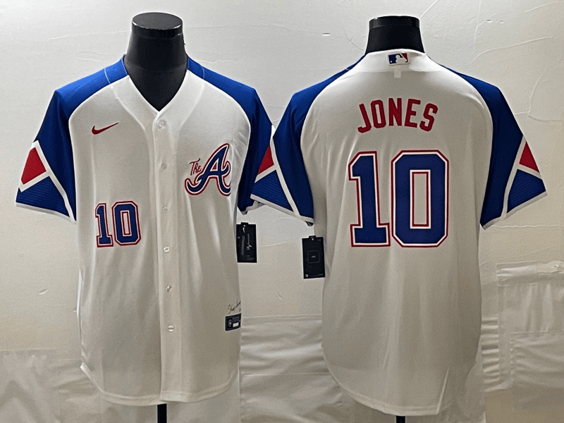 Chipper Jones Atlanta Braves white City Connect jersey