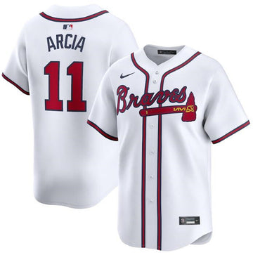 Orlando Arcia Atlanta Braves white Limited jersey