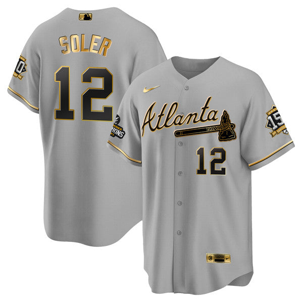 Jorge Soler Atlanta Braves gray jersey