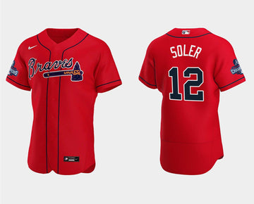 Jorge Soler Atlanta Braves red jersey