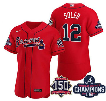 Jorge Soler Atlanta Braves red jersey