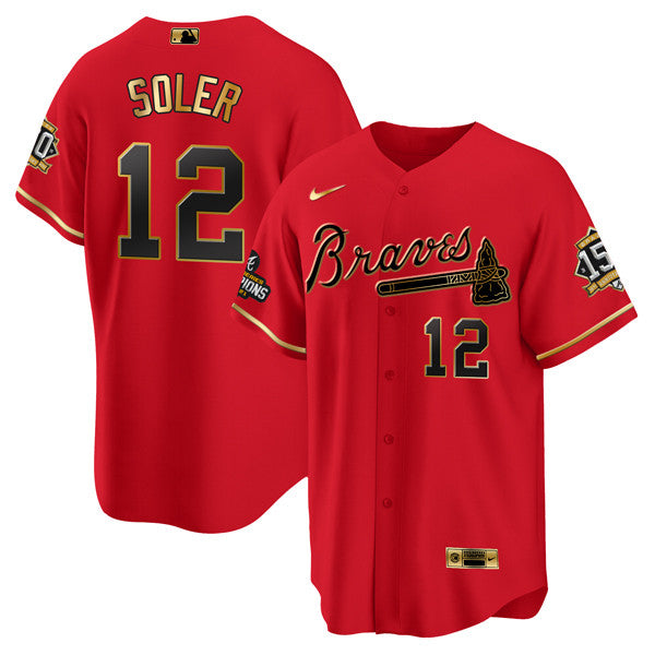Jorge Soler Atlanta Braves red jersey