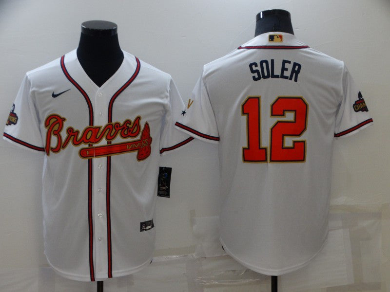 Jorge Soler Atlanta Braves white jersey