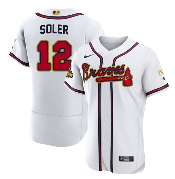 Jorge Soler Atlanta Braves white jersey