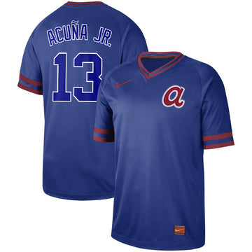 Ronald Acuna Atlanta Braves blue Legend jersey