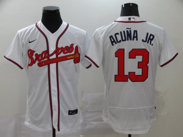Ronald Acuna Jr Atlanta Braves white jersey