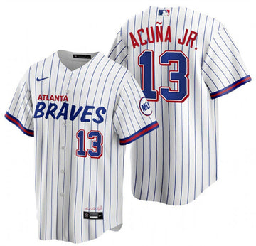 Ronald Acuna Jr Atlanta Braves white City Connect jersey
