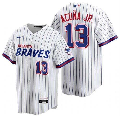 Ronald Acuna Jr Atlanta Braves white City Connect jersey