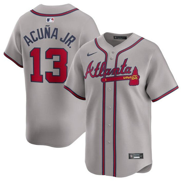Ronald Acuna Jr Atlanta Braves gray Limited jersey
