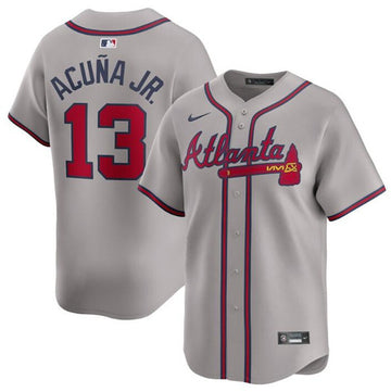 Ronald Acuna Jr Atlanta Braves gray Limited jersey