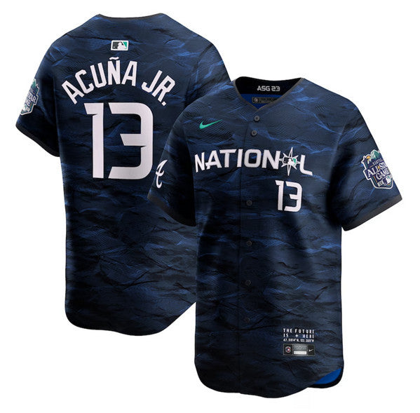 Ronald Acuna Jr Atlanta Braves royal All-Star jersey