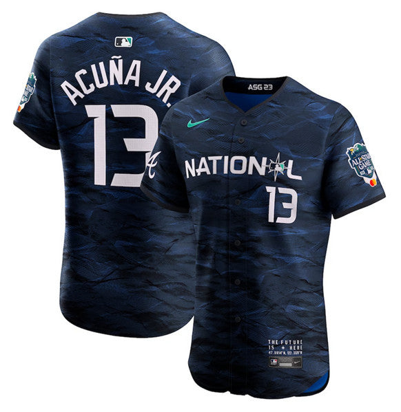 Ronald Acuna Jr Atlanta Braves royal All-Star jersey