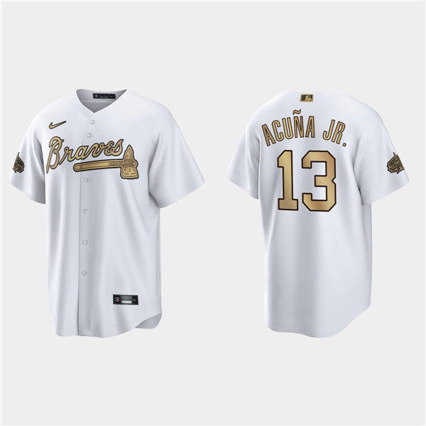 Ronald Acuna Jr Atlanta Braves white All-Star jersey