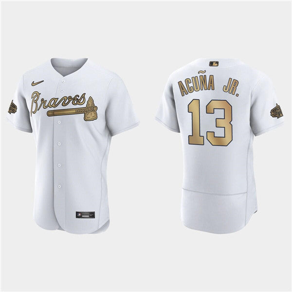 Ronald Acuna Jr Atlanta Braves white All-Star jersey