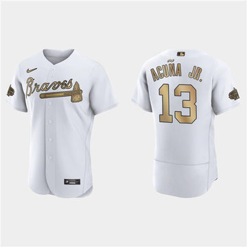 Ronald Acuna Jr Atlanta Braves white All-Star jersey