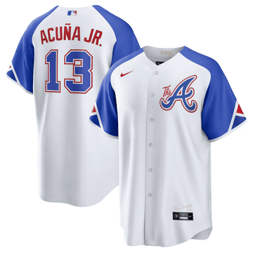 Ronald Acuna Jr Atlanta Braves white City Connect jersey