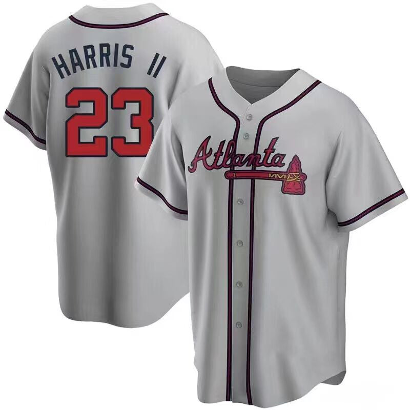 Michael Harris II Atlanta Braves gray jersey