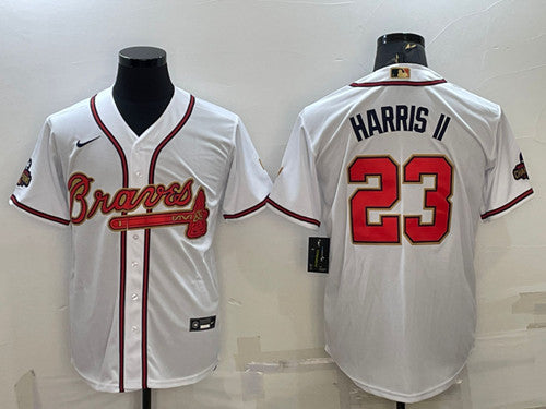 Michael Harris II Atlanta Braves white jersey