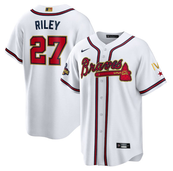 Austin Riley Atlanta Braves white jersey