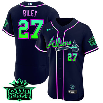Austin Riley Galaxy Flex Base Atlanta Braves jersey