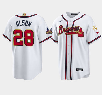 Matt Olson Atlanta Braves white jersey