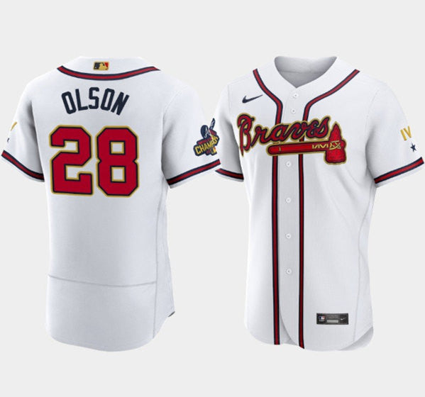 Matt Olson Atlanta Braves white jersey
